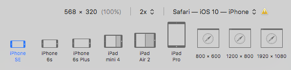 Responsive screen sizes